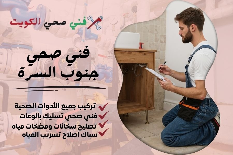 فني صحي جنوب السرة / معلم صحي جنوب السرة / سباك صحي جنوب السرة