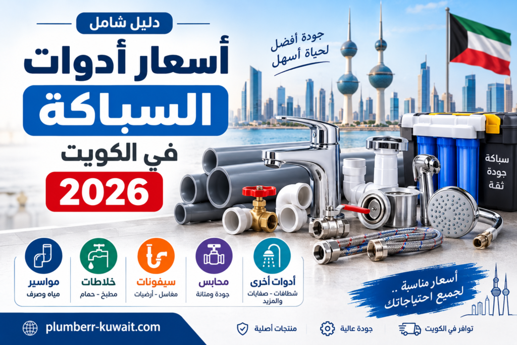 أسعار أدوات السباكة في الكويت أغسطس 2026 - تحديث مستمر