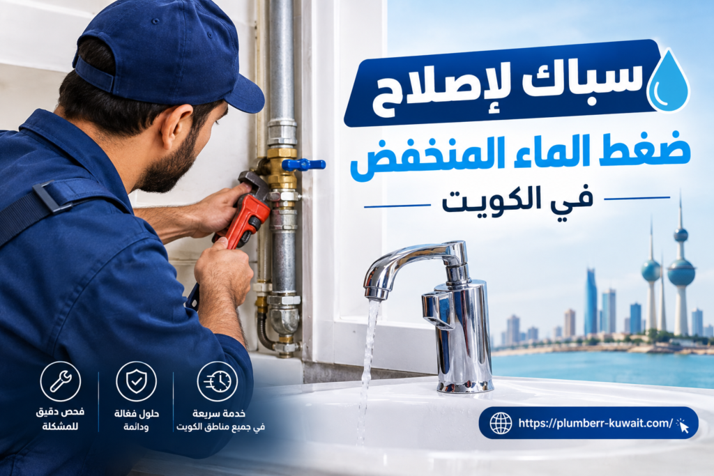 سباك لإصلاح ضغط الماء المنخفض في الكويت